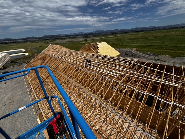 Roof Truss Framing — S.S. Home Repairs project, Helena MT